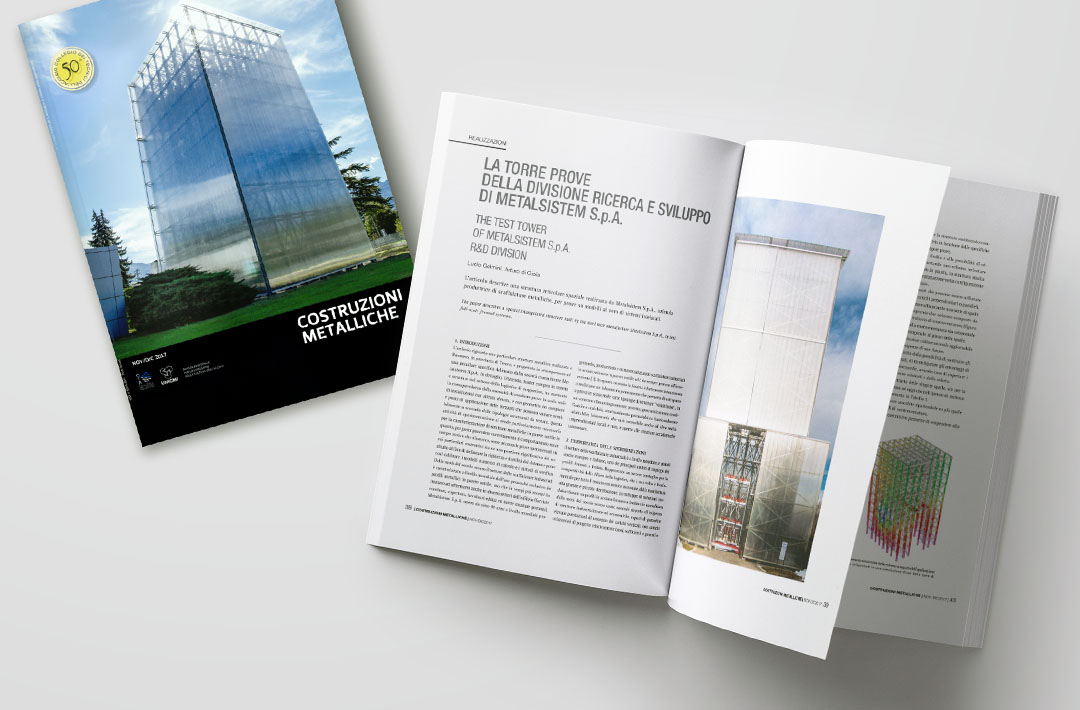 Metalseismic Tower Publication in the “Costruzioni Metalliche” Magazine